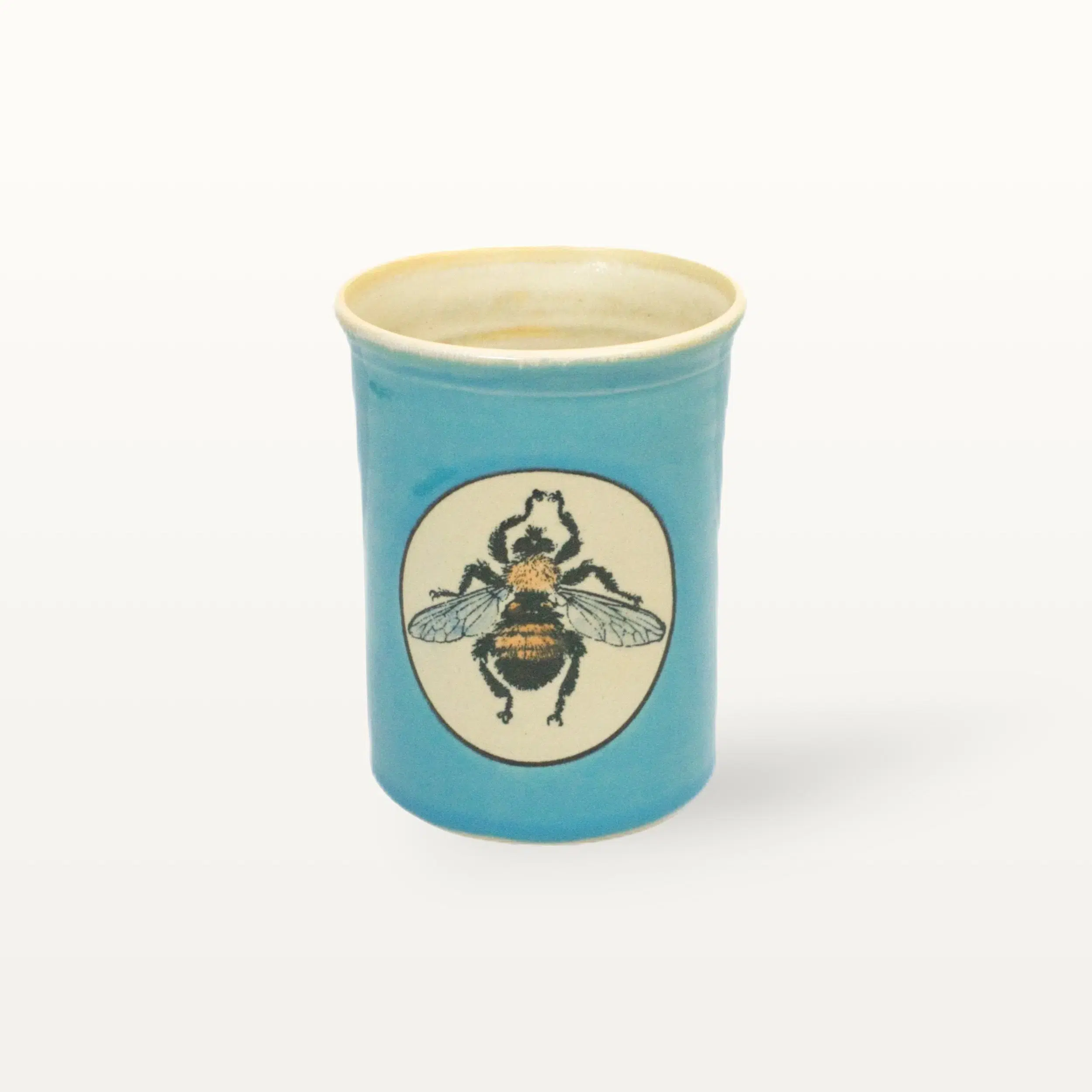 Große Tasse - Graphico Natur - Biene - Türkis 1 Große Tasse - Graphico Natur - Biene - Türkis