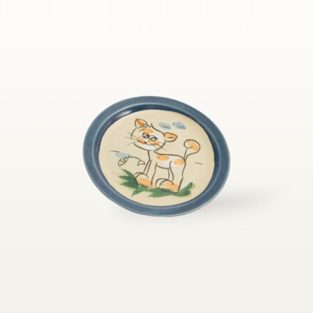 Teller Katze - Tierfreunde - Blau