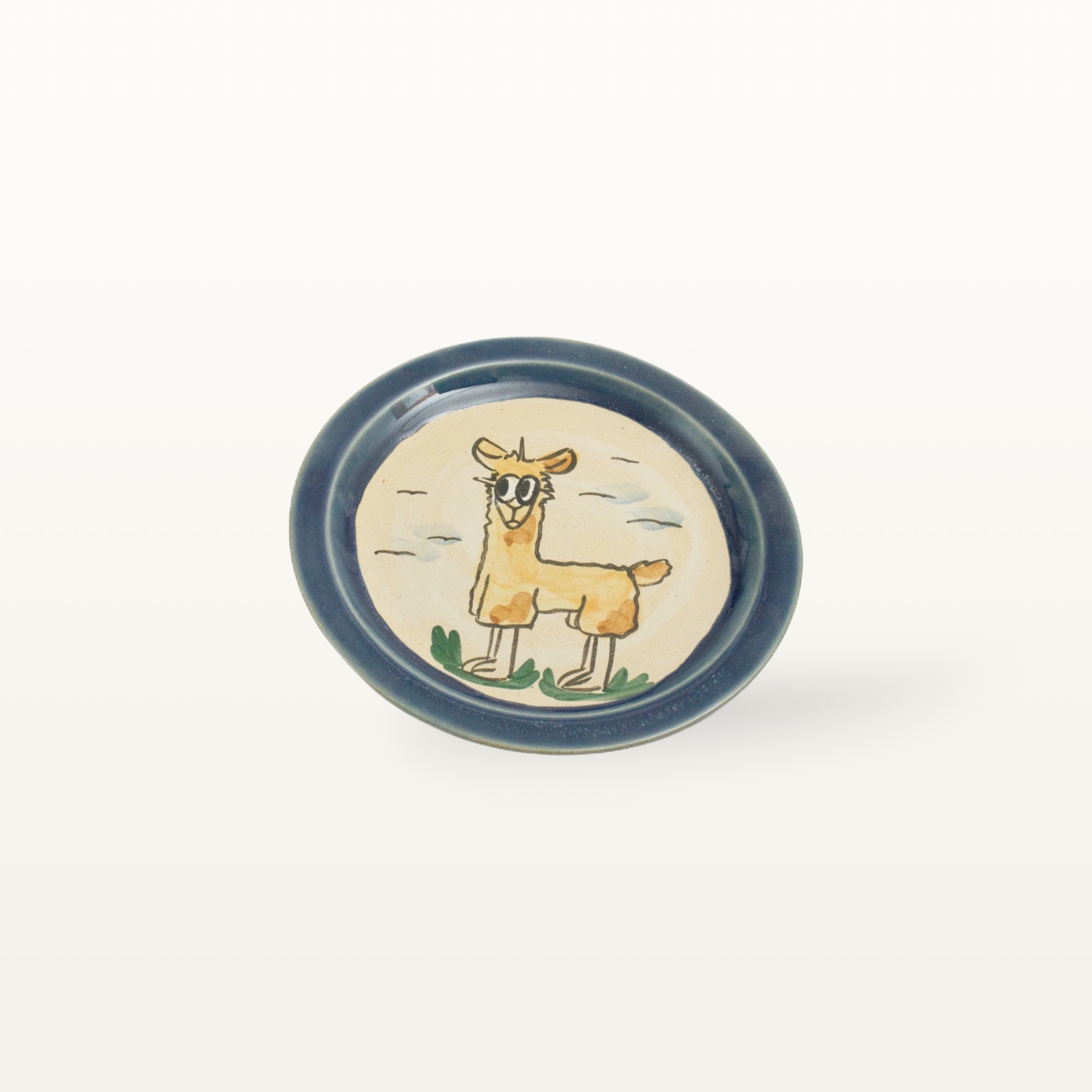 Teller Lama - Tierfreunde - Blau 1 Teller Lama - Tierfreunde - Blau