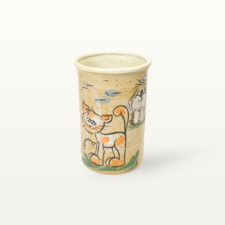 Bestecktopf Katze Hund - Tierfreunde - Hellbraun