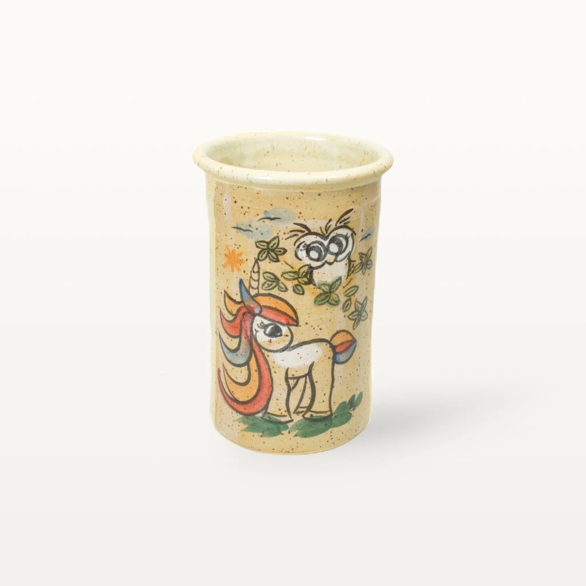 Bestecktopf Einhorn - Tierfreunde - Hellbraun 1 Bestecktopf Einhorn - Tierfreunde - Hellbraun
