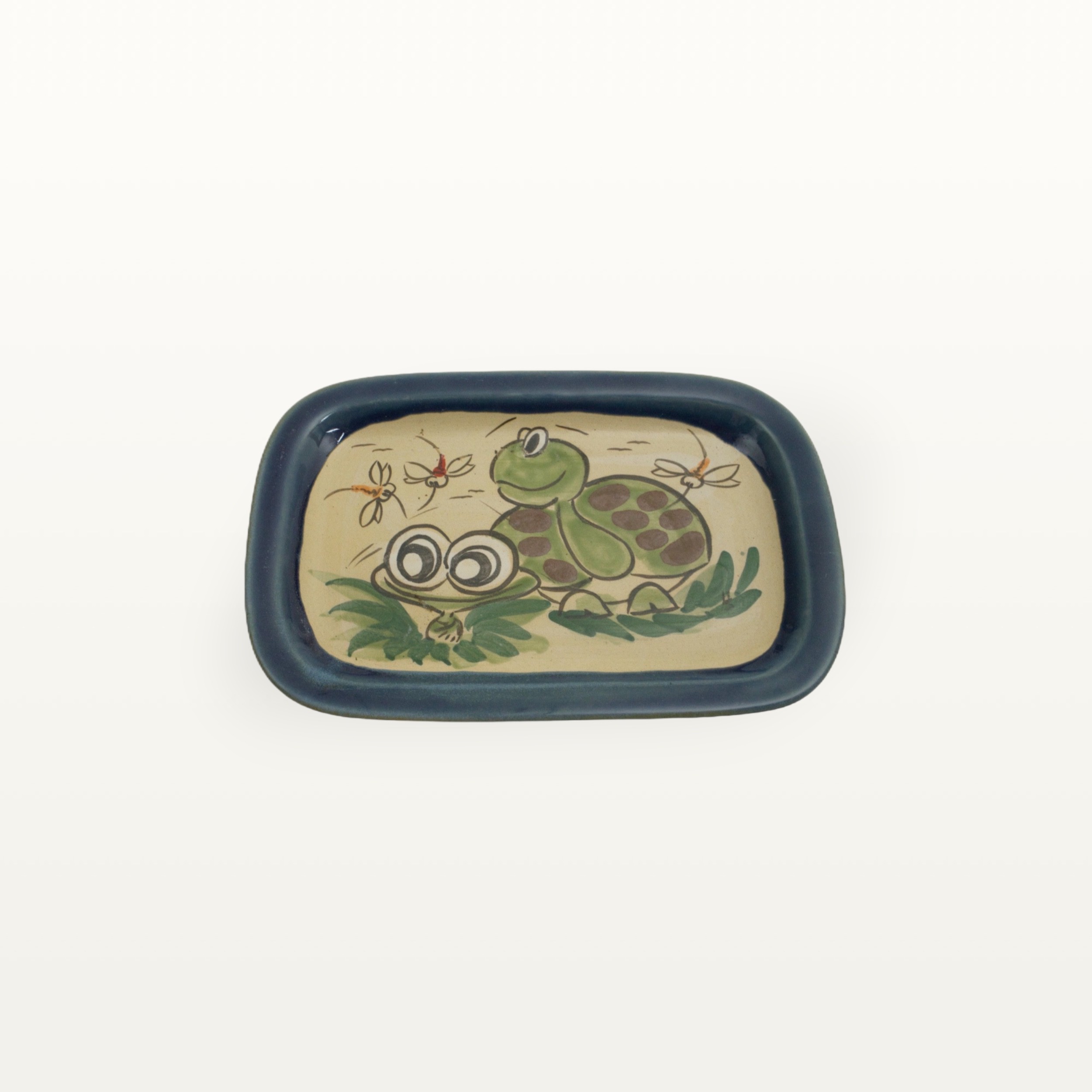 Servierplatte Schildkröte Frosch - Tierfreunde - Blau 7