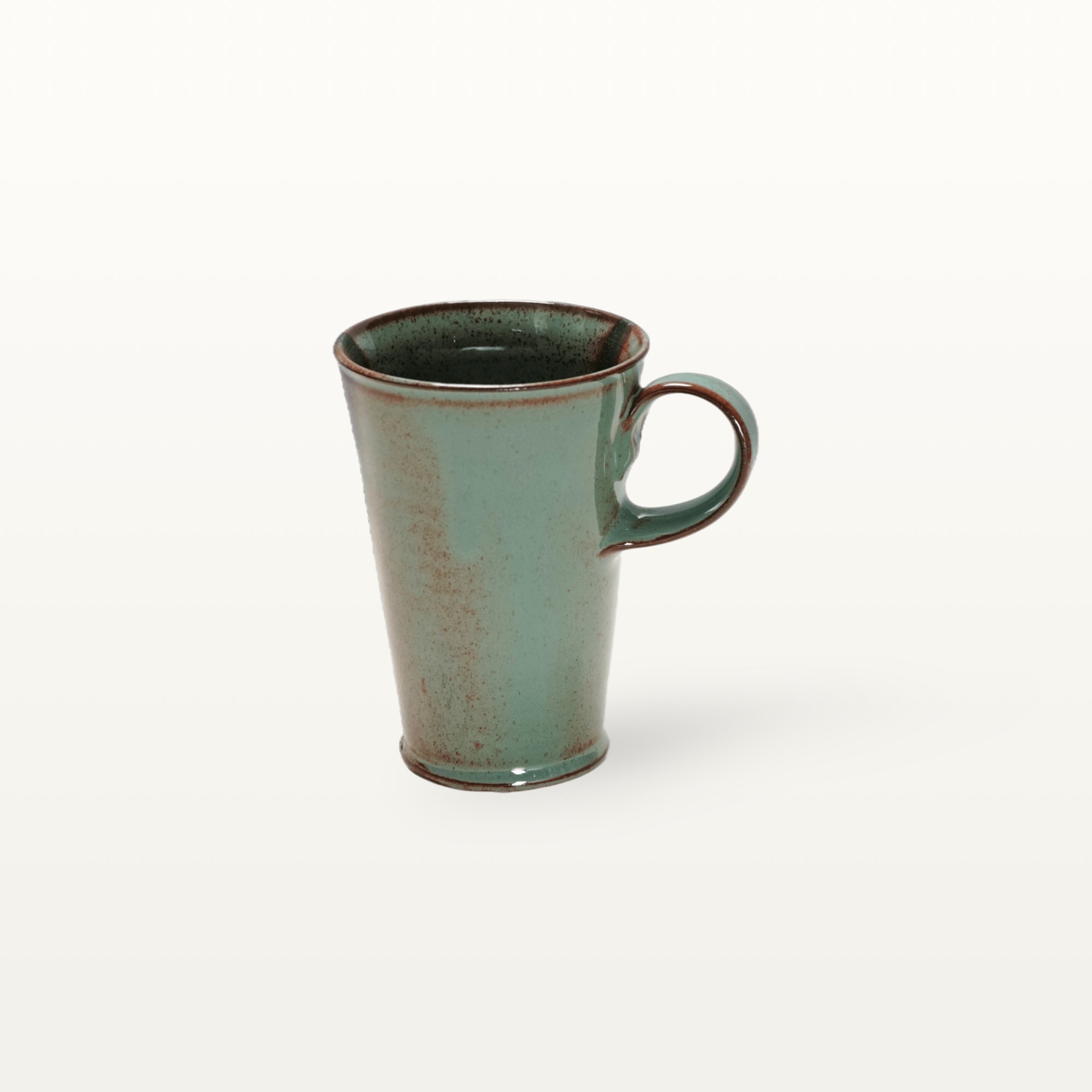 Elegante Kaffee- und Teetasse - Grün