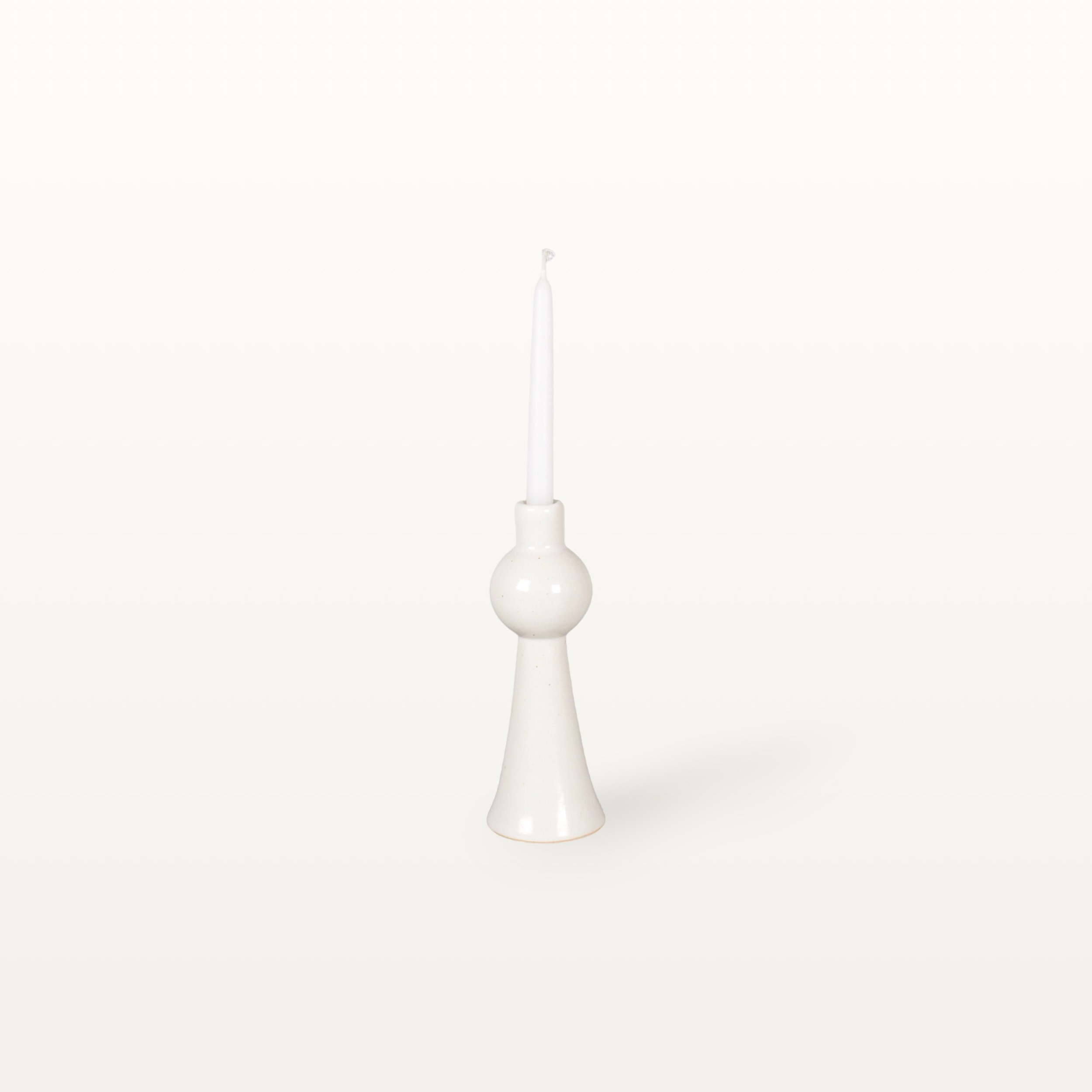 Kleine Vase / Kerzenhalter "Fernsehturm" - Weiß