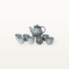 Umfangreiches blaues Teeservice "Charlotte" 9