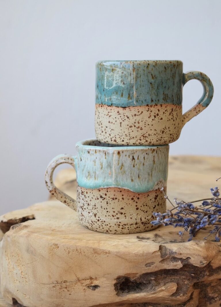Gesprenkelte Espressotasse – Bild 3