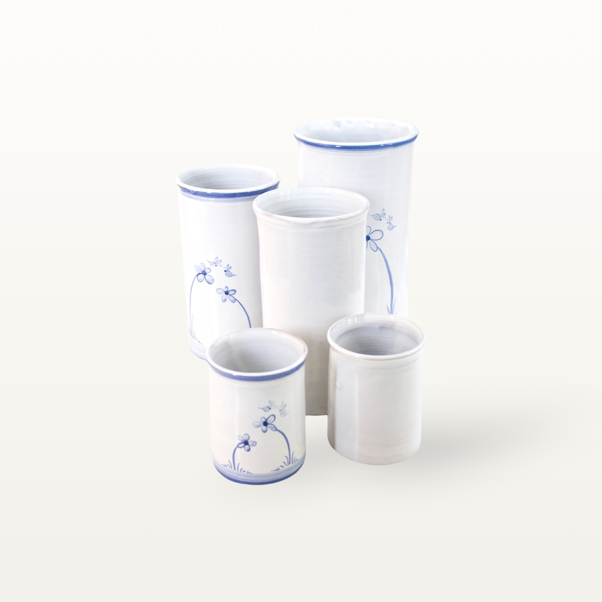 Keramik Vase "Klassik" - Groß - Weiß 5 Keramik Vase "Klassik" - Groß - Weiß – Bild 5