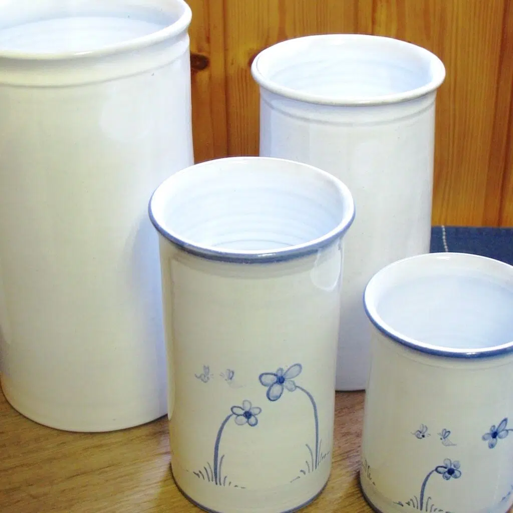 Keramik Vase "Klassik" - Groß - Weiß 6 Keramik Vase "Klassik" - Groß - Weiß – Bild 6