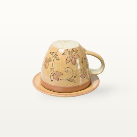 Cappuccinogedeck "Piazza" - Orange – Bild 3