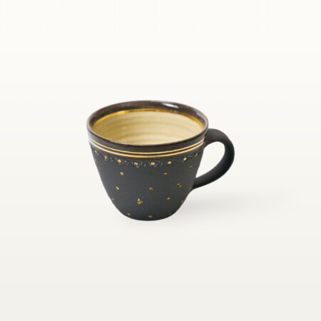 Cappuccinotasse "Piazza" - Schwarz