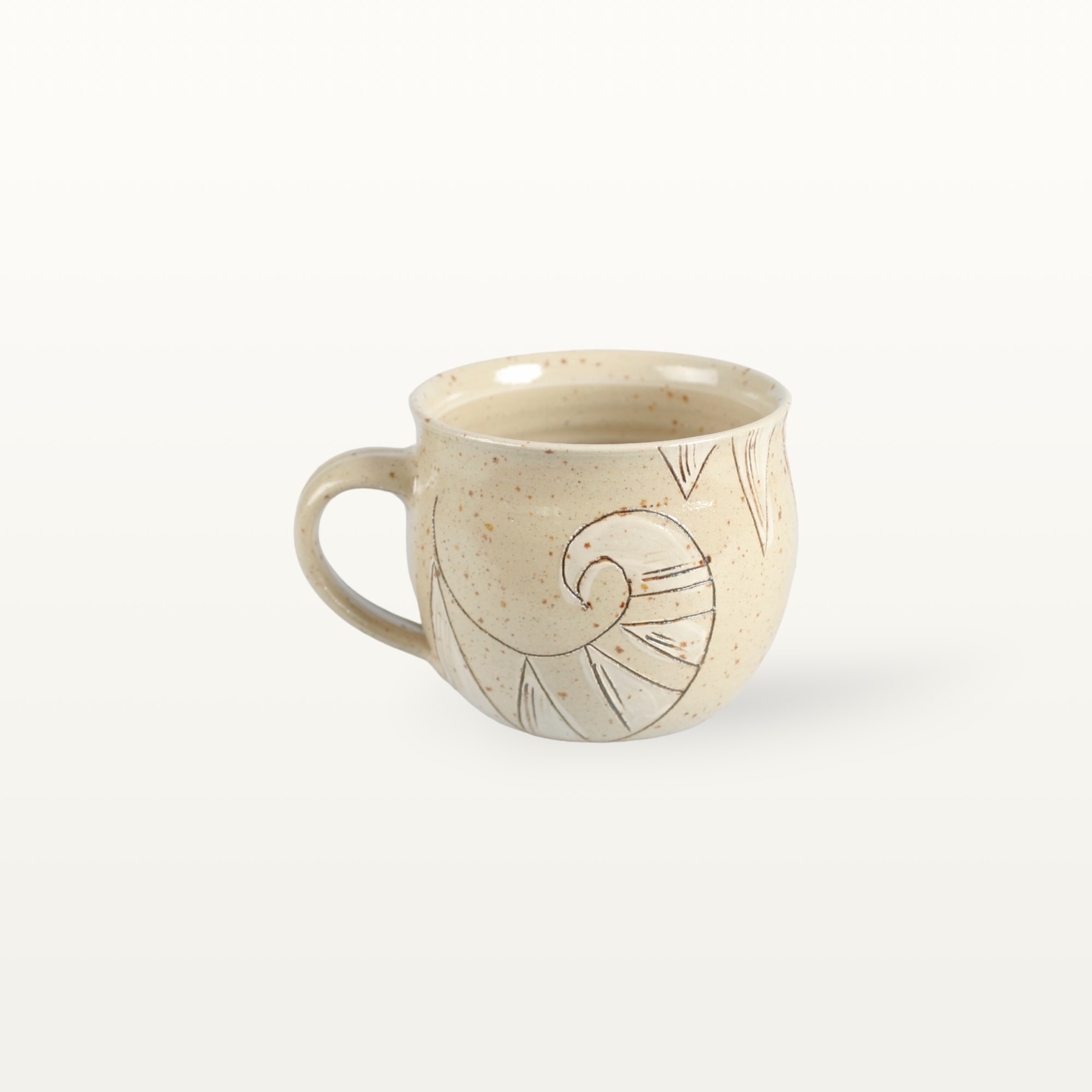 Bauchige Tasse "Schmunzelkatze" - Weiß 2 Bauchige Tasse "Schmunzelkatze" - Weiß – Bild 2