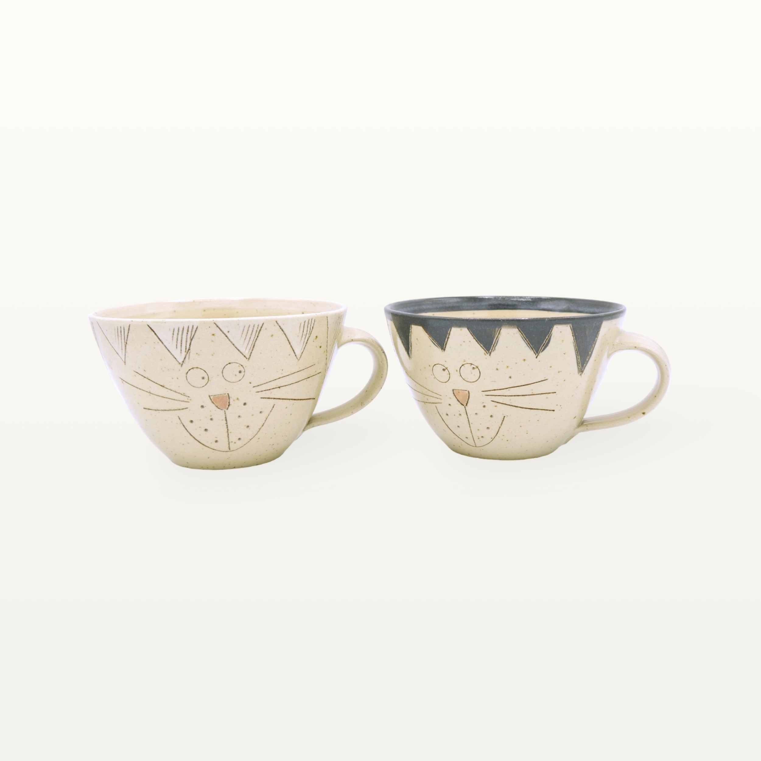 Große Tasse "Schmunzelkatze" - Schwarz 3 Große Tasse "Schmunzelkatze" - Schwarz – Bild 3