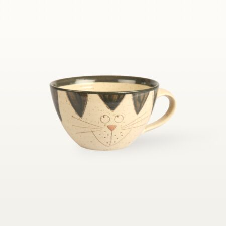 Große Tasse "Schmunzelkatze" - Schwarz 4 Große Tasse "Schmunzelkatze" - Schwarz – Bild 2