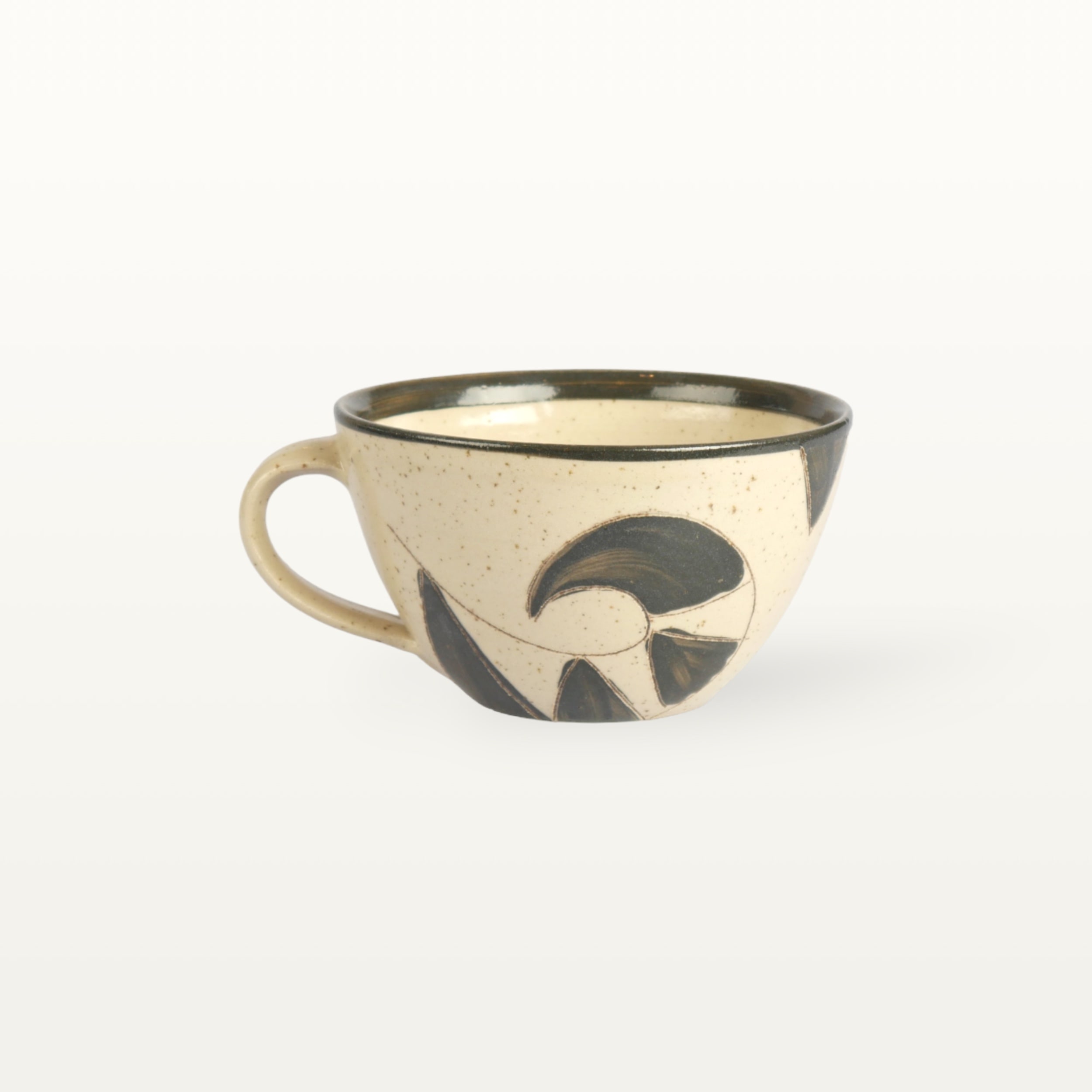Große Tasse "Schmunzelkatze" - Schwarz 7