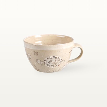 Große Tasse "Wolkenschaf" - Weiß