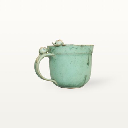 Bauerntasse - Grün mit Maus 6 Bauerntasse - Grün mit Maus – Bild 2