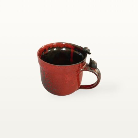 Bauerntasse - Rot mit Maus – Bild 4