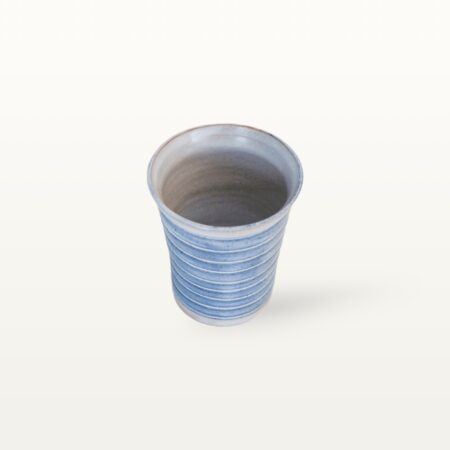 Konischer Becher "Feinstrich Blau" - Geringelt 7 Konischer Becher "Feinstrich Blau" - Geringelt – Bild 4