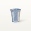 Konischer Becher "Feinstrich Blau" - Breite Streifen 8