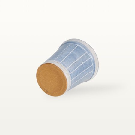 Konischer Becher "Feinstrich Blau" - Streifen – Bild 3