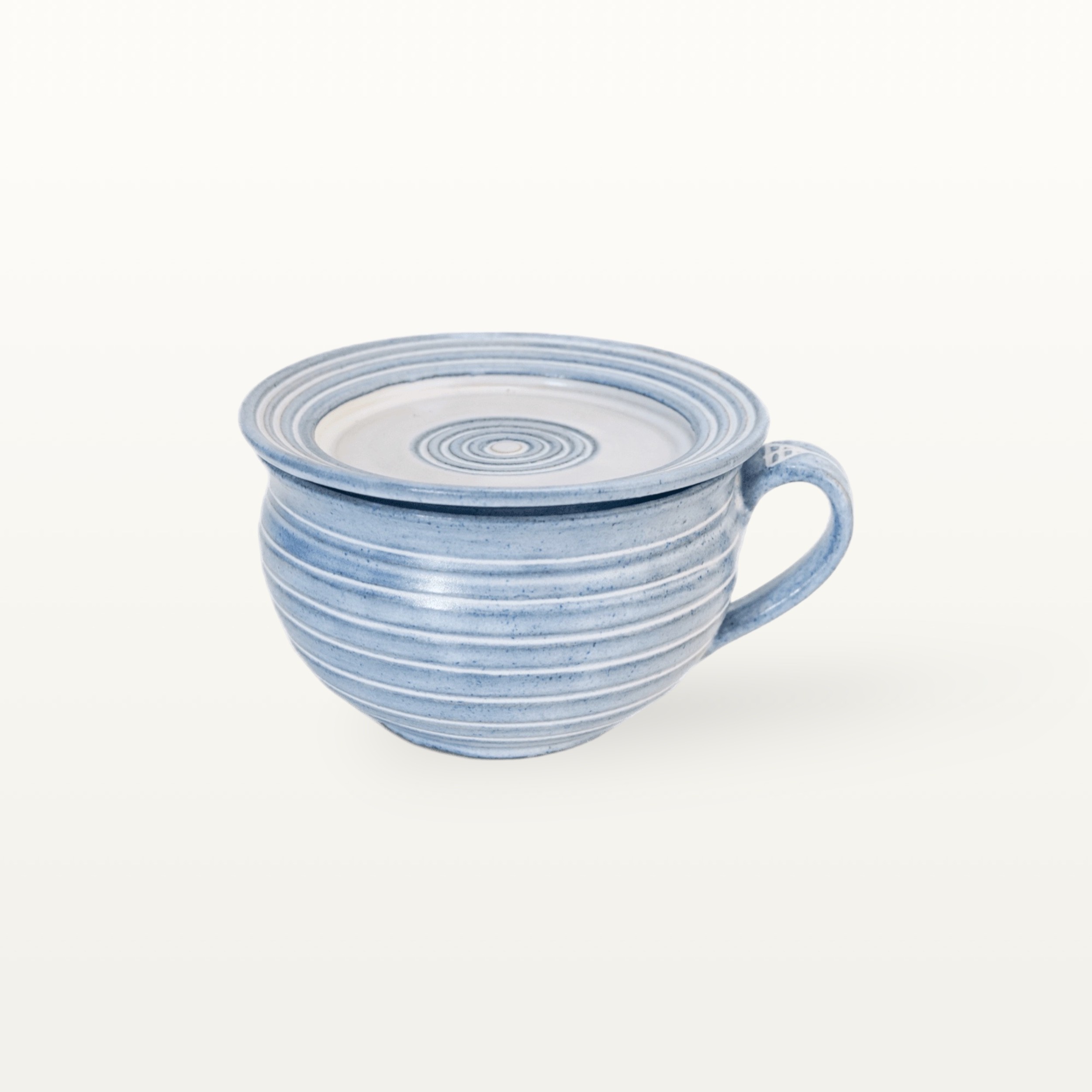 Bauchige Tasse mit Untertasse "Feinstrich Blau" 2 Bauchige Tasse mit Untertasse "Feinstrich Blau" – Bild 2