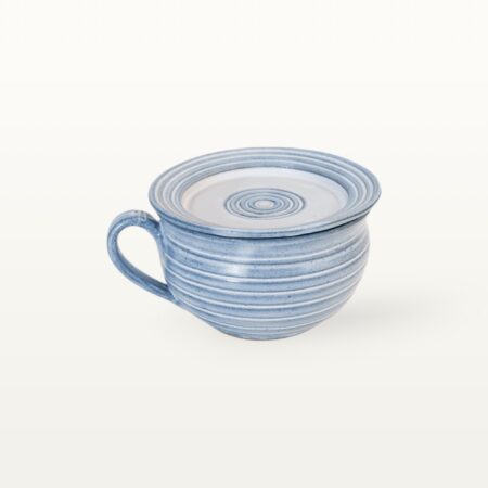 Bauchige Tasse mit Untertasse "Feinstrich Blau" 9 Bauchige Tasse mit Untertasse "Feinstrich Blau" – Bild 3