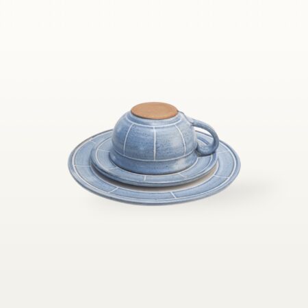 Gedeck "Feinstrich Blau" 5 Gedeck "Feinstrich Blau" – Bild 3