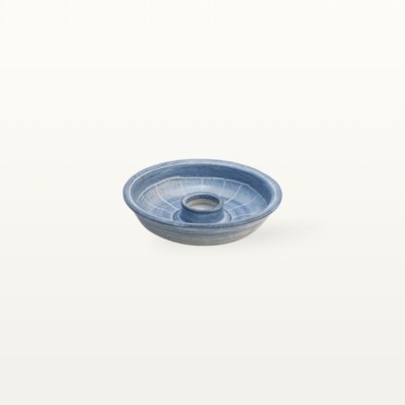 Flacher Leuchter "Feinstrich Blau" – Bild 3