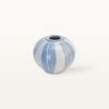 Kugelvase "Feinstrich Blau" - Breite Streifen 8