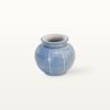 Kugelvase "Feinstrich Blau" - Weiter Hals 9