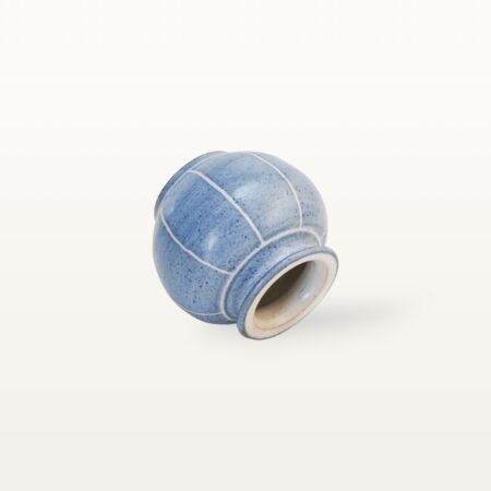 Kugelvase "Feinstrich Blau" - Weiter Hals – Bild 4