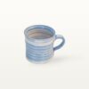 Zylindrische Tasse "Feinstrich Blau" - geringelt 9