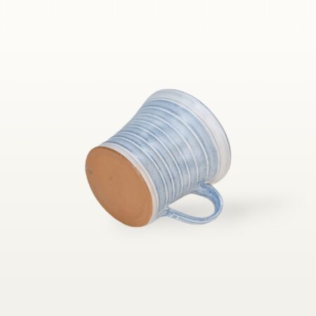 Konische Tasse "Feinstrich Blau" - geringelt 7 Konische Tasse "Feinstrich Blau" - geringelt – Bild 4