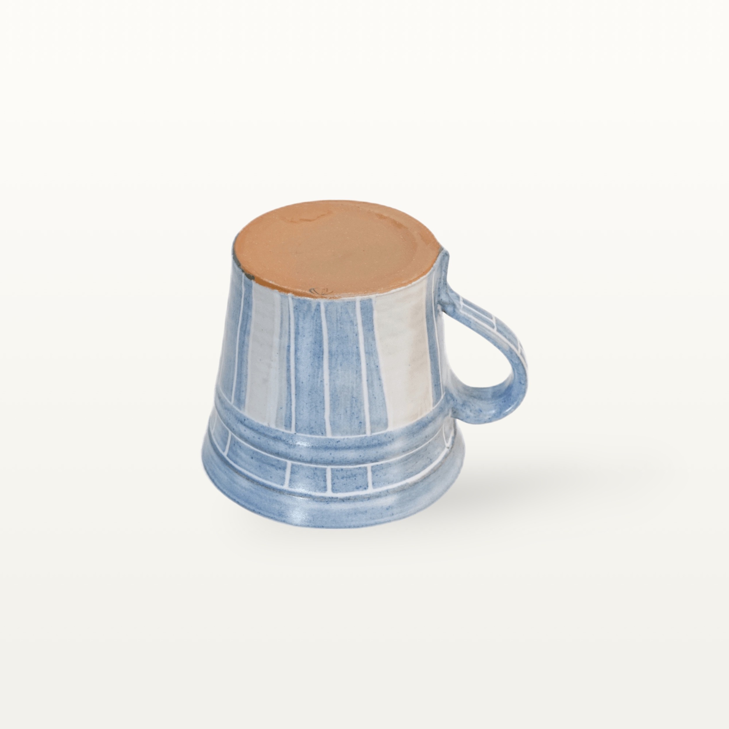 Konische Tasse "Feinstrich Blau" - breite Streifen 4 Konische Tasse "Feinstrich Blau" - breite Streifen – Bild 4