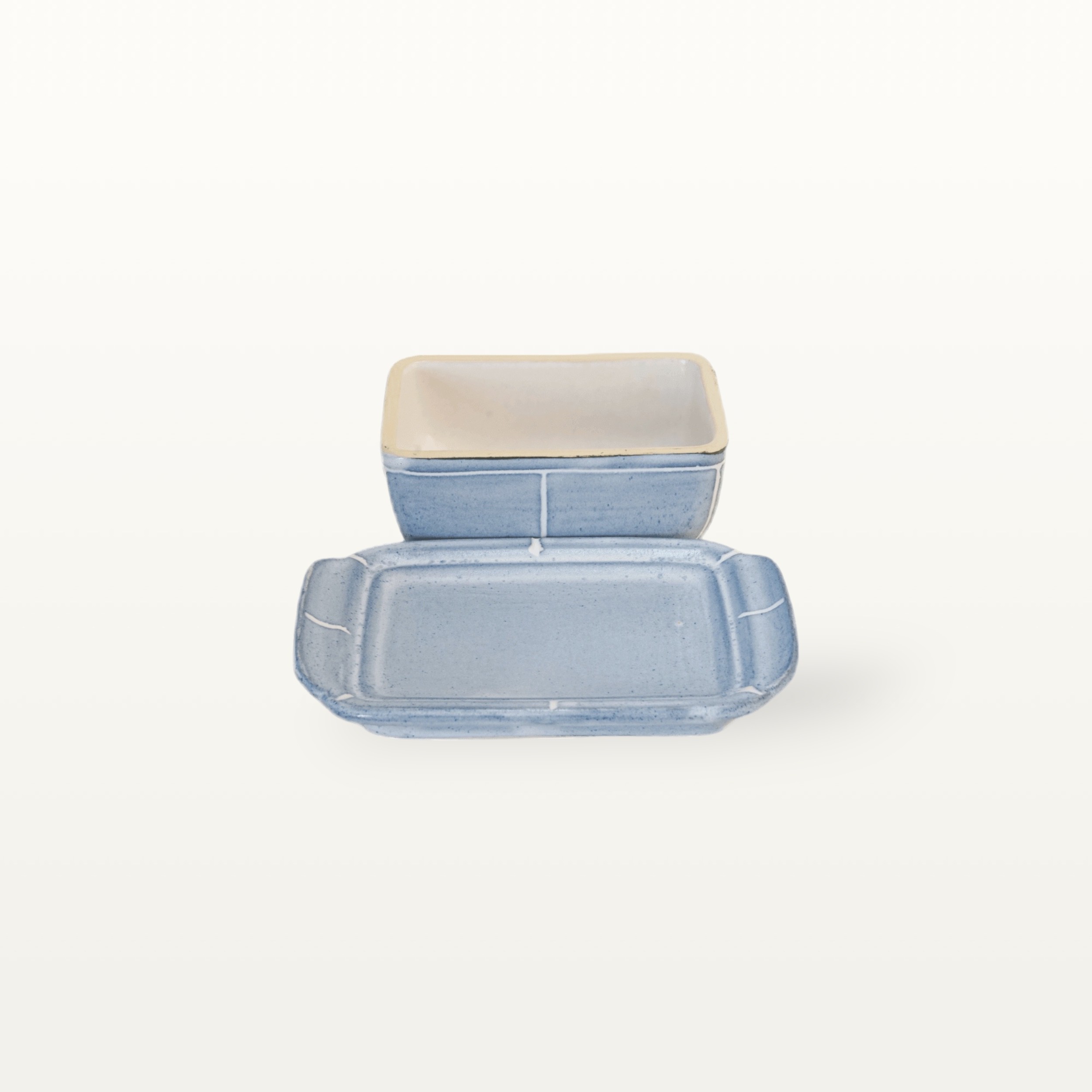 Butterdose "Feinstrich Blau" 2 Butterdose "Feinstrich Blau" – Bild 2