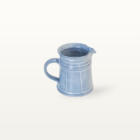 Kleiner Krug "Feinstrich Blau" - gerade – Bild 3